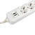Удлинитель 4х5м 16А IP20 Эксперт 3.5кВт 2хUSB 2.1А ПВС 3х1 PROxima EKF UBA16-2USB-4-05i