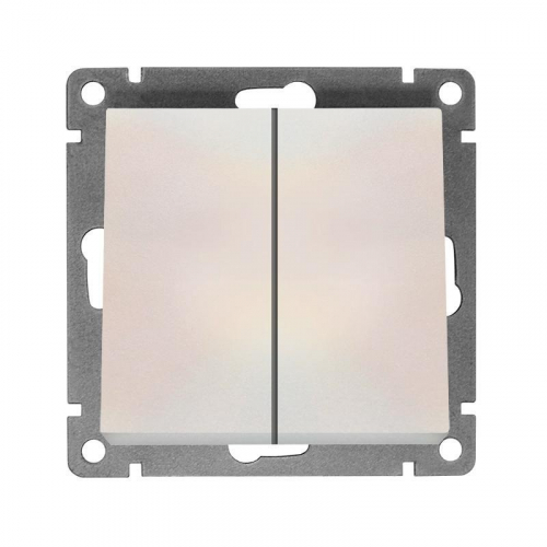 Выключатель 2-кл. СП Афина 10А IP20 механизм жемчуж. Universal A0023-OBr Выключатель 2-кл. СП Афина 10А IP20 механизм жемчуж. Universal A0023-OBr