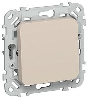 Выключатель 1-кл. СП FLITE ВС11-1-0-ФлЛ 10А механизм льняной IEK FI-V10-0-10-1-K88