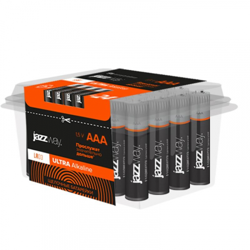 Элемент питания алкалиновый AAA/LR03 1.5В Ultra Alkaline PB-24 (уп.24шт) JazzWay 5026834 фото 2 Элемент питания алкалиновый AAA/LR03 1.5В Ultra Alkaline PB-24 (уп.24шт) JazzWay 5026834 фото 2
