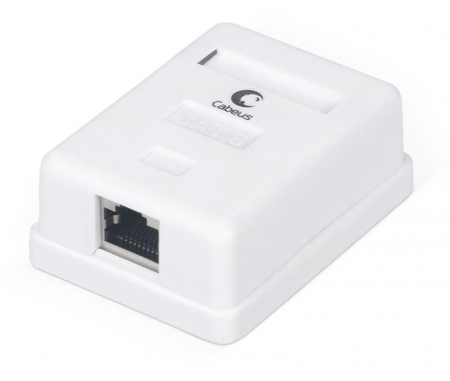 Розетка компьютерная 1-м ОП WS-8P8C-Cat.6-SH-1 RJ45 (8P8C) кат.6 экранир. Dual IDC Cabeus 7988c