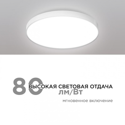 Светильник светодиодный SPA 20Вт 4000К IP54 1600лм 230В 50Гц d250х30мм накладной бел. Apeyron 18-142 фото 5 Светильник светодиодный SPA 20Вт 4000К IP54 1600лм 230В 50Гц d250х30мм накладной бел. Apeyron 18-142 фото 5