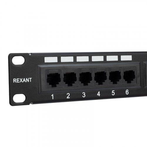 Патч-панель 19дюйм кат.5E 24 порта RJ45 черн. Rexant 04-0021 фото 4