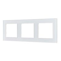 Рамка стеклянная FRM-GLARE-GS-3-WH Arlight 043799