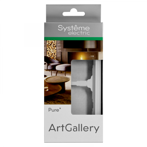 Рамка 2-м ArtGallery Pure матов. органич. стекло бел. SE GAL330102 фото 3