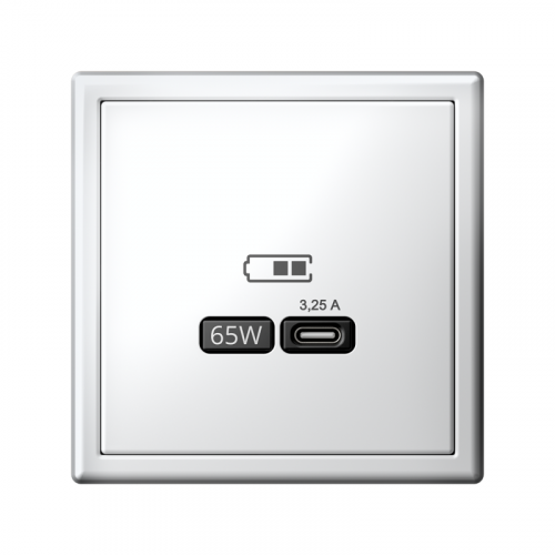Розетка USB ArtGallery тип C 65Вт QC PD высокоскор. ЗУ механизм лотос SE GAL001327 фото 4 Розетка USB ArtGallery тип C 65Вт QC PD высокоскор. ЗУ механизм лотос SE GAL001327 фото 4