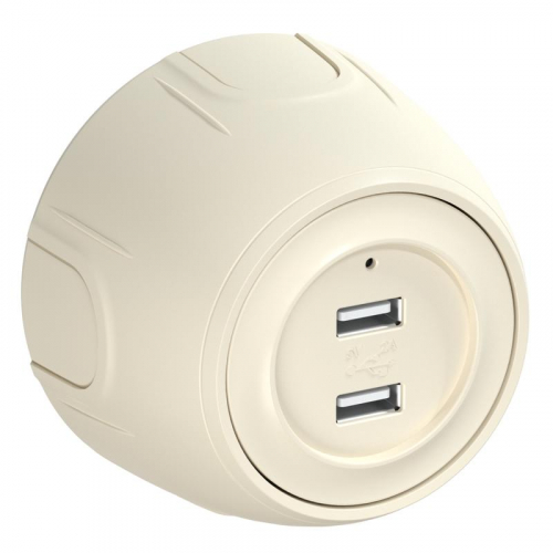 Розетка USB 2-м Rotondo с подсветкой беж. OneKeyElectro 7700897 Розетка USB 2-м Rotondo с подсветкой беж. OneKeyElectro 7700897