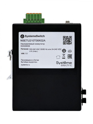 Коммутатор промышленный неуправляемый Ethernet 8х10/100/1000BaseT 2х100/1000BaseX SFP SE NSETU210T08X02A фото 2