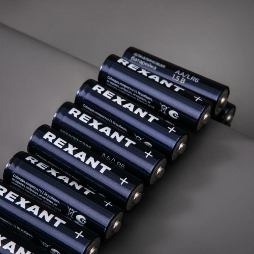 Элемент питания алкалиновый AA/LR6 1.5В (блист.4шт) Rexant 39-1027 фото 2