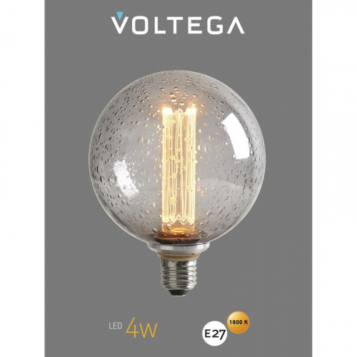Лампа светодиодная Loft Led G125FC1978 4Вт 1800К E27 Voltega 8569 фото 6