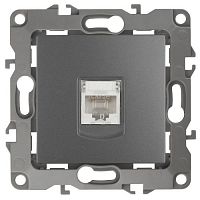 Розетка компьютерная Эра12 12-3107-12 RJ45 графит Эра Б0019350