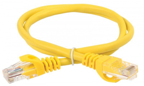 Патч-корд кат.6 UTP LSZH 1м желт. ITK PC05-C6UL-1M