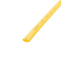 Трубка термоусадочная ТУТ нг 12.0/6.0 желт. 1м REXANT 21-2002