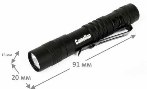 Фонарь LED51516 XPE 3 режима 1хLR03 (в компл.) алюм. черн. (открывающ. блист.) Camelion 12916 фото 11 Фонарь LED51516 XPE 3 режима 1хLR03 (в компл.) алюм. черн. (открывающ. блист.) Camelion 12916 фото 11