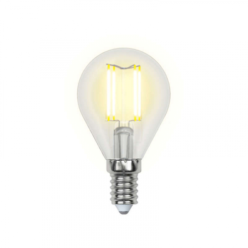 Лампа светодиодная LED-G45-6Вт/WW/E14/CL GLA01TR прозр. Uniel UL-00002201
