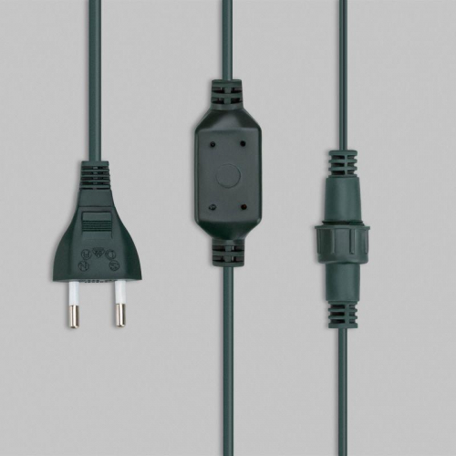 Гирлянда светодиодная "Мультишарики" 20м d15мм 200LED мульти (RG/RB) 11Вт 230В IP44 мигание провод зел. Neon-Night 303-609 фото 4