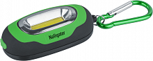 Фонарь 93 658 NPT-KC07-G-2CR2032 брелок пласт.1COB LED(1Вт) 3 реж. зел Navigator 93658