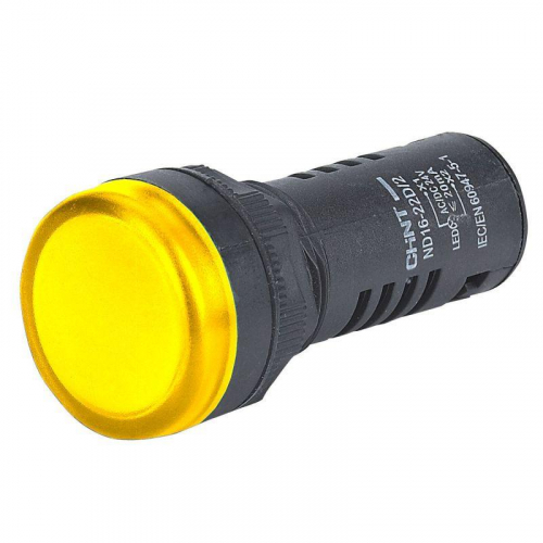 Индикатор ND16-22D/2 желт. AC/DC 230В (R) CHINT 593076 Индикатор ND16-22D/2 желт. AC/DC 230В (R) CHINT 593076