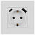Розетка Эра12 12-4108-01 16А 250В 2P+E с USB type-A+C 5В-3А защ. шторки бел. Эра Б0067752