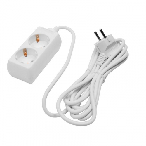 Удлинитель 2х3м с заземл. 10А IP20 S 2х3-Z 2.2кВт Volsten 9309 фото 2
