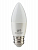 Лампа светодиодная RS LED C37 E27 6W 220-240V 6Вт свеча матовая 2700К тепл. бел. E27 600лм 220-240В Ra90 Русский Свет 15010545060