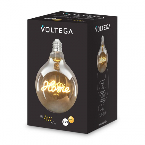 Лампа светодиодная Loft Led G125 4Вт 2500К E27 Voltega 8551 фото 7 Лампа светодиодная Loft Led G125 4Вт 2500К E27 Voltega 8551 фото 7