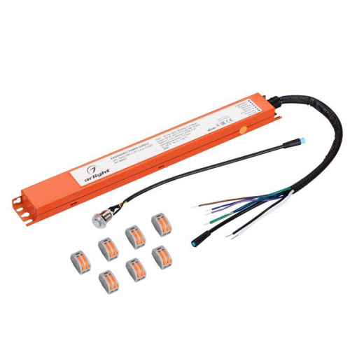 Блок аварийного питания ARJ-EMG-8W-1.5H-LiIon-LONG IP20 металл Arlight 046441 Блок аварийного питания ARJ-EMG-8W-1.5H-LiIon-LONG IP20 металл Arlight 046441