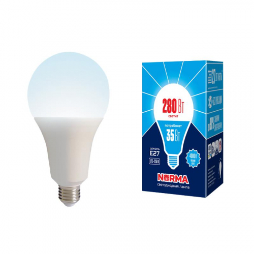 Лампа светодиодная LED-A95-35W/4000K/E27 /FR/NR Norma 35Вт матовая 4000К нейтр. бел. E27 (упак. картон) Volpe UL-00005608 Лампа светодиодная LED-A95-35W/4000K/E27 /FR/NR Norma 35Вт матовая 4000К нейтр. бел. E27 (упак. картон) Volpe UL-00005608