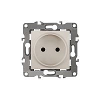 Розетка 1-м СП Эра12 12-2005-02 16А IP20 16AX 250В 2P без монтаж. лапок механизм сл. кость Эра Б0018982