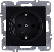 Розетка 1-м СП LAVIN/KAREN 16А IP20 с заземл. механизм черн. ARVIA 50 07 2000 217