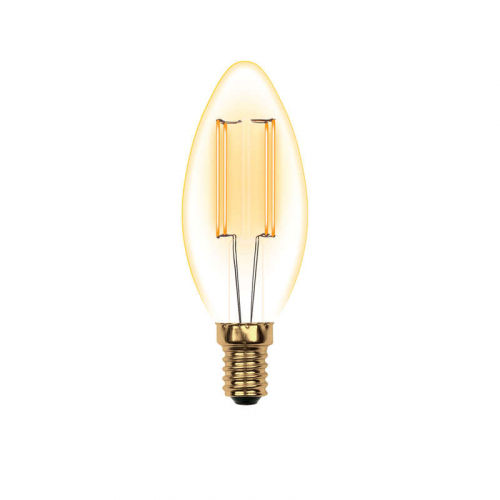 Лампа светодиодная LED-C35-5W/GOLDEN/E14 GLV21GO Vintage форма "свеча" зол. колба упак. картон Uniel UL-00002396 Лампа светодиодная LED-C35-5W/GOLDEN/E14 GLV21GO Vintage форма "свеча" зол. колба упак. картон Uniel UL-00002396