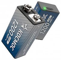 Аккумулятор крона Li-ion 9В 1200мВт.ч (блист.1шт) КОСМОС KOCLi9V1200mAh1BL