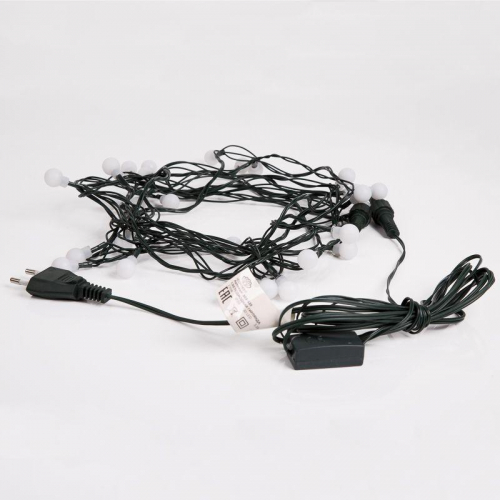 Гирлянда светодиодная "Шарики" 5м d15мм 30LED RGB 3.6Вт 220-240В IP20 провод ПВХ темн. зел. Neon-Night 303-539 фото 5 Гирлянда светодиодная "Шарики" 5м d15мм 30LED RGB 3.6Вт 220-240В IP20 провод ПВХ темн. зел. Neon-Night 303-539 фото 5