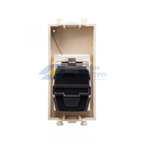 Розетка HDMI 1мод. Avanti &amp;amp;quot;Ванильная дымка&amp;amp;quot; модульная тип А-А DKC 4405251 фото 3