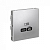 Розетка USB ArtGallery тип C 65Вт QC PD высокоскор. ЗУ механизм алюм. SE GAL000327