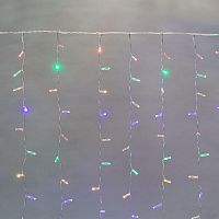 Гирлянда светодиодная "Светодиодный Дождь" 2х3м 448LED мультиколор 66Вт 230В IP65 постоян. свечение провод прозр. (нужен шнур питания 303-500-1) Neon-Night 235-159-6