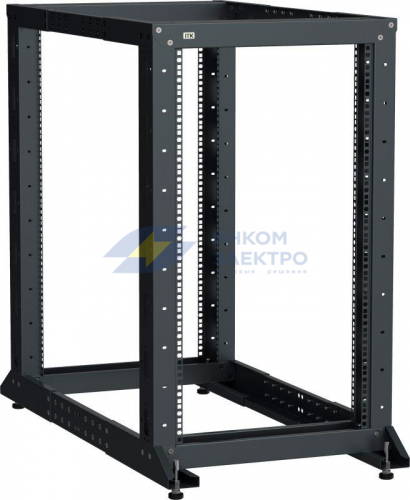 Стойка 2-рамная 42U 600х600-1000мм черн. LINEA F ITK LF05-42U61-2GM