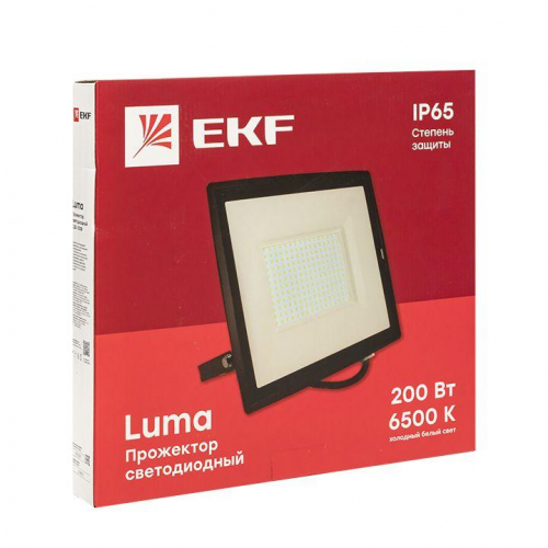 Прожектор светодиодный СДО-3008 200Вт 6500К IP65 Basic EKF FLL-3008-200-6500 фото 3