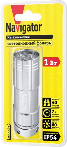 Фонарь 94 928 NPT-CM07-3АAA 9LED алюм. блист. Navigator 94928 фото 2