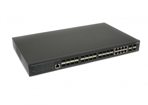 Коммутатор управляемый L3 SW-32G4X-1L Gigabit Ethernet на 16GE SFP + 8GE Combo (RJ45 + SFP) + 41G/10G SFP+ Uplink OSNOVO 14165 Коммутатор управляемый L3 SW-32G4X-1L Gigabit Ethernet на 16GE SFP + 8GE Combo (RJ45 + SFP) + 41G/10G SFP+ Uplink OSNOVO 14165