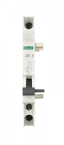 Контакт дополнительный ДК-201 AC-12: Ue/Ie:AC415В/3А AC240В/6А; DC-12: Ue/Ie:DC130В/1А DC48В/2А DC24В/6А DEKraft 18126DEK фото 2