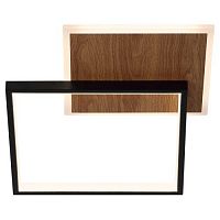 Светильник светодиодный Ferre CLL-1-60-RC BK+Wood 60Вт 3000К-6000К 450х350х60 с пультом ДУ черн./дерево Эра Б0069758