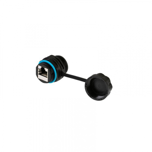 Модуль соединительный индустриальный RJ-45(8P8C) FTP кат. 6 IP68 с защитным колпачком для кабеля Rexant 02-0285 фото 3