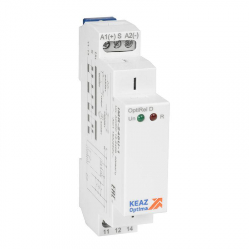 Реле импульсное OptiRel D IMR-240U-2 16А 2СО 12-230АС/DC КЭАЗ 332023 Реле импульсное OptiRel D IMR-240U-2 16А 2СО 12-230АС/DC КЭАЗ 332023