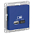 Розетка USB AtlasDesign тип A+C 5В/2.4А 2х5В/1.2А механизм аквамарин SE ATN001139