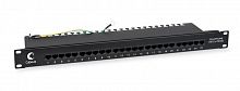 Патч-панель 19дюйм 1U 25 портов RJ45 Dual IDC (телефонная раскладка) Cabeus 8725c