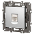 Розетка компьютерная 1-м Elegance 14-3107-03 RJ45 IP20 механизм алюм. Эра Б0034304