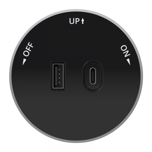 Розетка MultiTrack с 2-мя заряд. устройствами USB тип A+C 18Вт 5В/3А антрацит SE MTK13003B Розетка MultiTrack с 2-мя заряд. устройствами USB тип A+C 18Вт 5В/3А антрацит SE MTK13003B