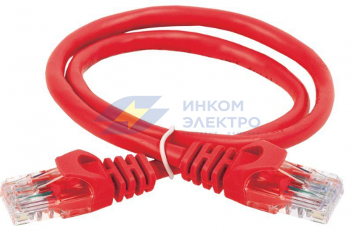 Патч-корд кат.5е UTP 5м красн. ITK PC04-C5EU-5M