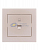 Розетка компьютерная 1-м СП Rain RJ45 жемчуж./бел. перламутр. LEZARD 703-3030-139